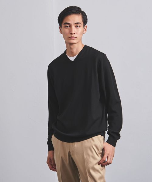 別注 Sloane スローン 12g ダブルフェイス クルーネック