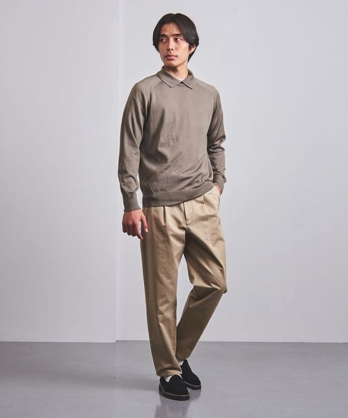 SLOANE(スローン)> 18G スキッパー ニット 激安販売店 新品 スローン スキッパーニット ニット/セーター