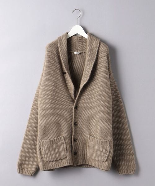 AURALEE＞ ショール カーディガン