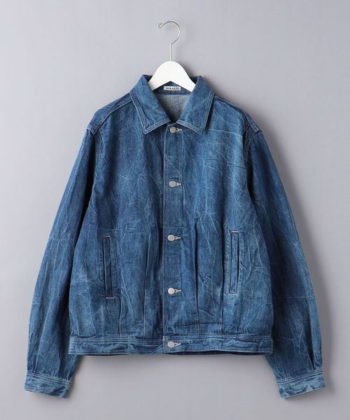 最も優遇の デニムジャケット デニムブルゾン デニムパンツ セットアップ auralee - Gジャン/デニムジャケット