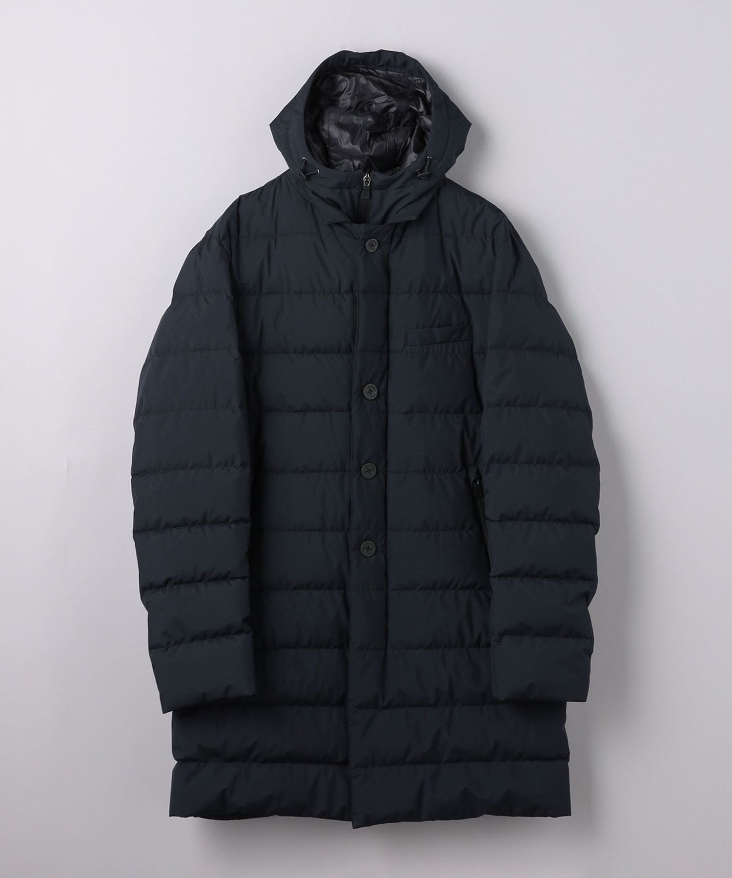 【良品】HERNO Laminar GORE-TEX フーデットコート 44 LAMINAR OVERSIZE GORE-TEX WINDSTOPPER COAT in Ice for Women