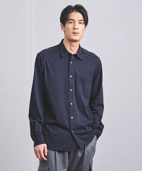 ユナイテッドアローズ　カラーシャツ BEAUTY＆YOUTH UNITED ARROWS シャツ ドレープ ツイル オープン