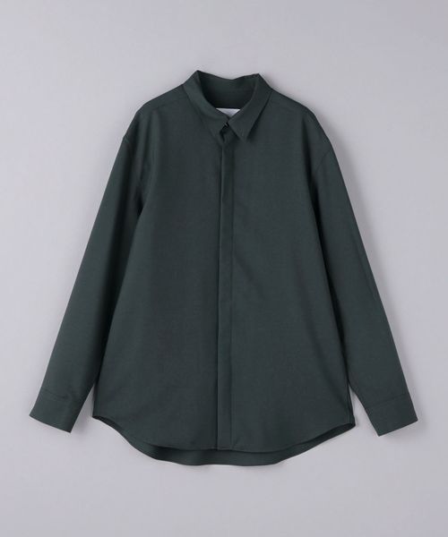 OVER COAT＞ ドロップショルダー シャツ
