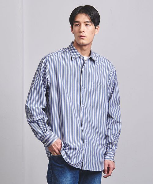 極美品　ユナイテッドアローズ×トーマスメイソン　綿　ストライプシャツ　日本製 1100023Y0114_l1_a021.jpg