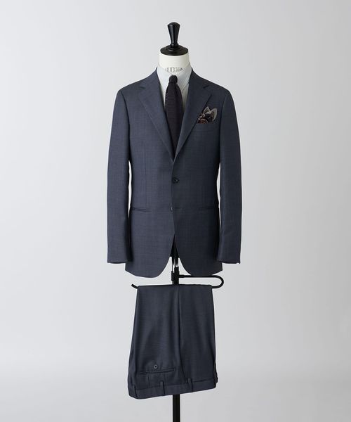 ブルーシャークスキン 3ボタンスーツ S-MODEL-ストレッチ- 