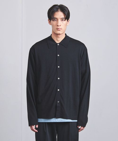 サイズ1 UNITED ARROWS【別注】BATONER ポロ カーディガン 別注】<BATONER> ポロ カーディガン