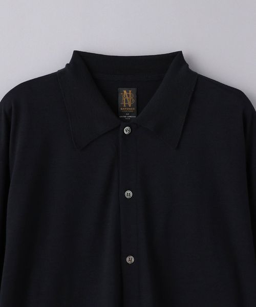 BATONER ポロ カーディガン 別注】<BATONER> ポロ カーディガン