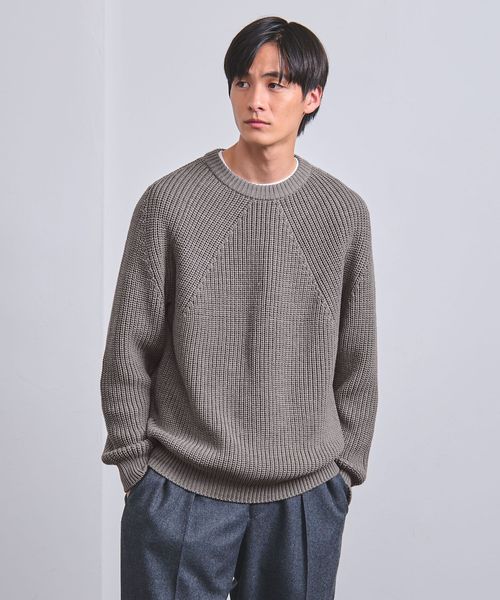 BATONER SIGNATURE CREW NECK ニット　アイボリー　S BATONER Signature Crew Neck - Ivory | Wallace Mercantile Shop