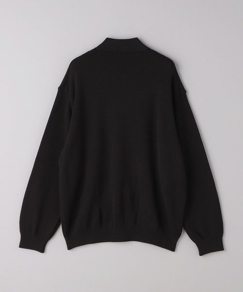 ULTERIOR＞ SUPER SOFT LOOSE MILANO RIB KNIT POLO/ミラノリブ