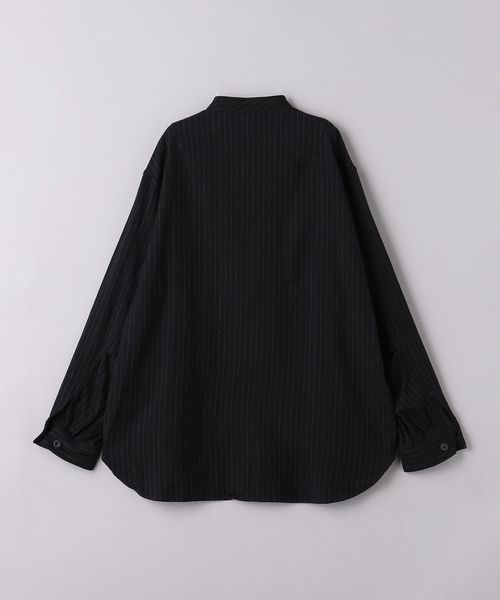 ULTERIOR アルテリア ストライプ ウール シャツジャケット 20AW ULTERIOR(ｱﾙﾃﾘｱ) / W/L CHECKED WORK SH-JKT