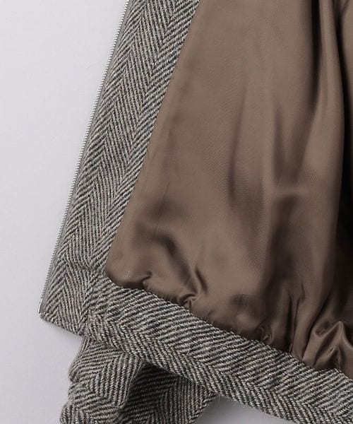 8/17(日)まで AURALEE オーラリー ツイードジップブルゾン AURALEE WOOL HAIRLINE LIGHT TWEED ZIP BLOUSON