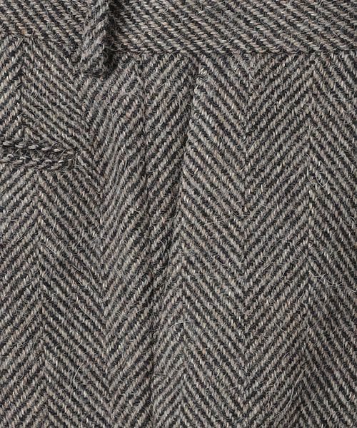 AURALEE＞ LAMA SHETLAND WOOL TWEED SLACKS/ツイード スラックス
