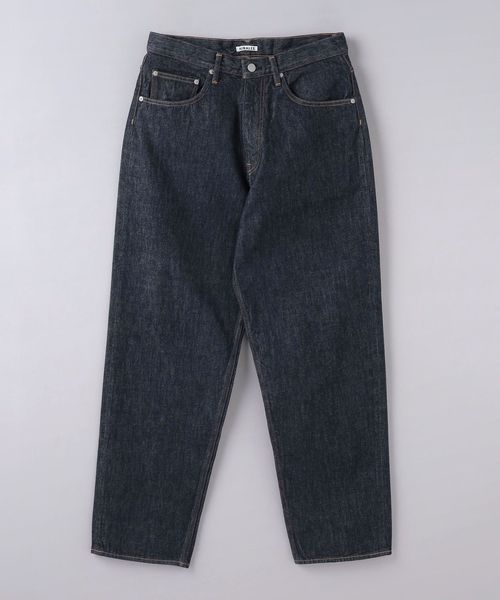 AURALEE＞ HARD TWIST DENIM WIDE PANTS/ハードツイスト デニム ワイド 