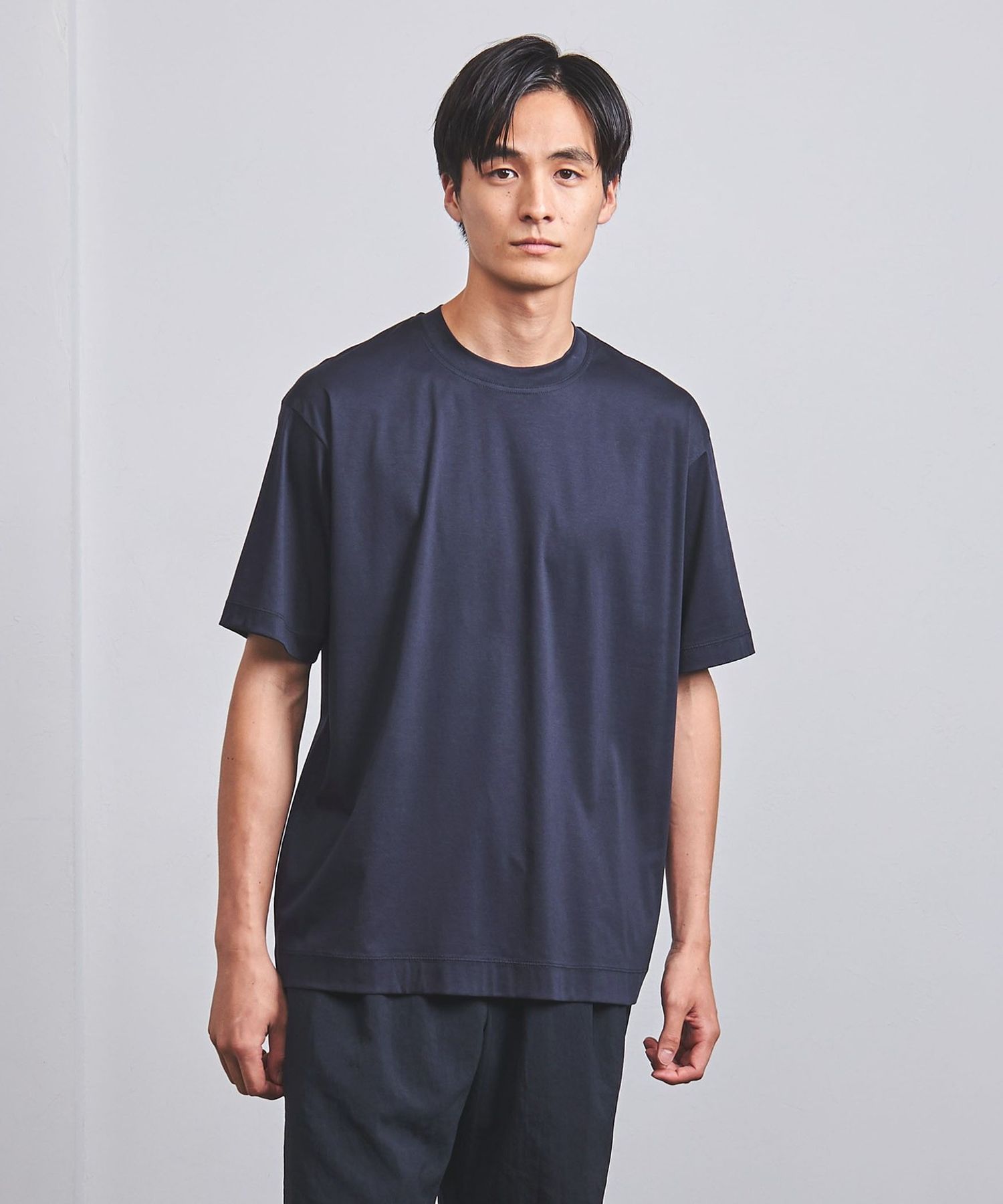 シルケットスムース クルーネックTシャツ 
