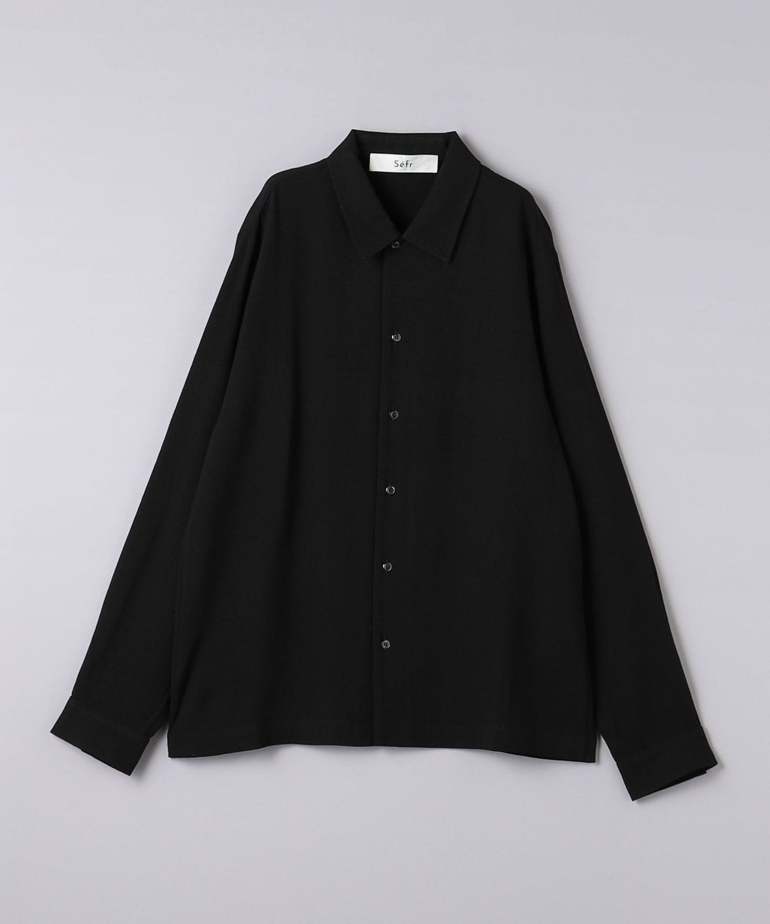 Séfr シャツ SEFR | LUIS SWEATER / MARRAKESH BLUE スキッパーニットシャツ