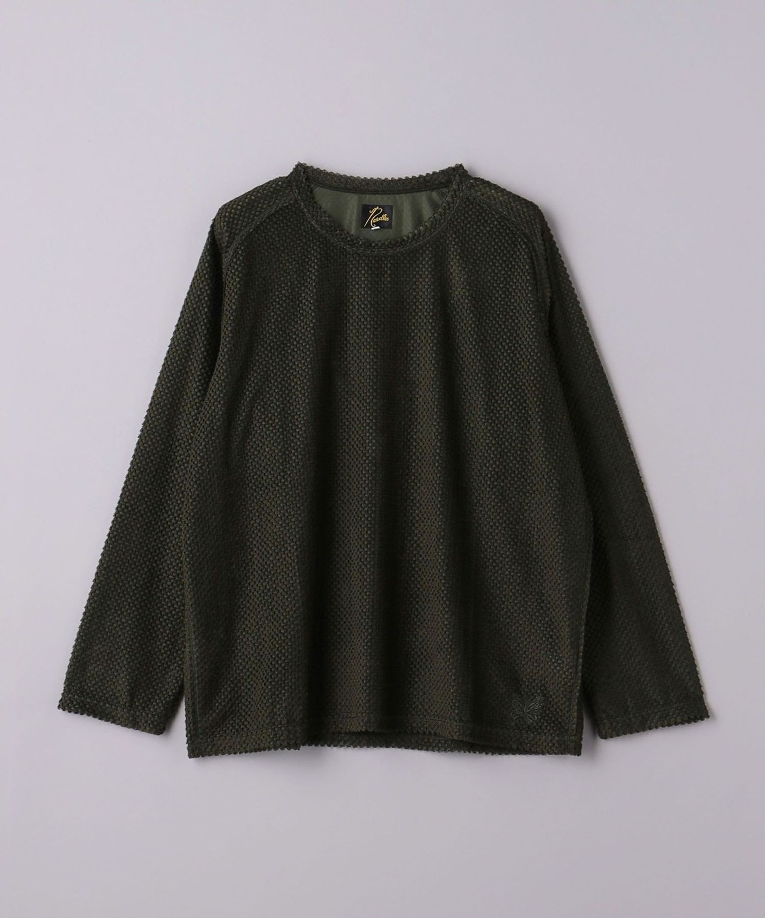 NEEDLES＞U NECK TEE POLY DOUBLE RUSSELL/ロングスリーブ UネックTシャツ