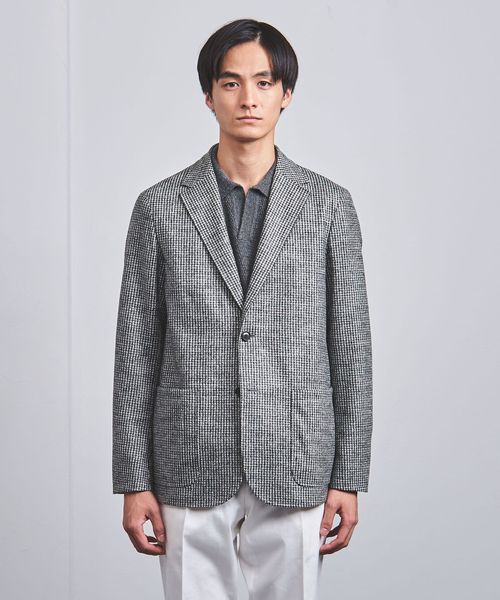 【NB】UNITEDARROWS ハウンドトゥースW4Bジャケット＋パンツ ハウンドトゥース バランサーキュラー 2B シングルジャケット T