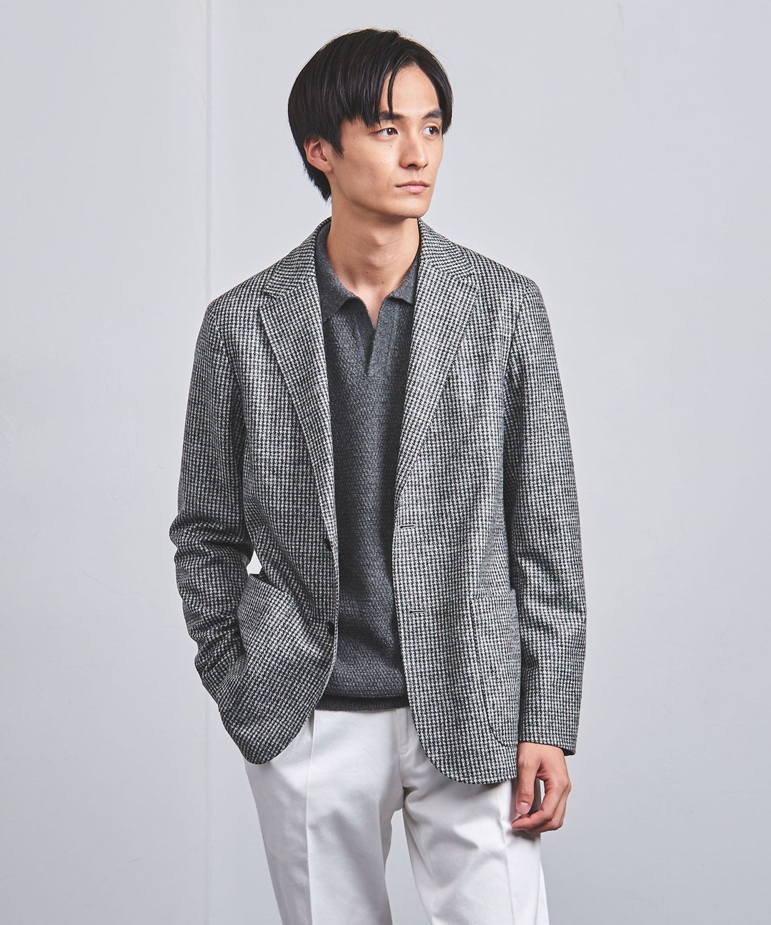 【NB】UNITEDARROWS ハウンドトゥースW4Bジャケット＋パンツ NB】UNITEDARROWS ハウンドトゥースW4Bジャケット＋パンツ 6