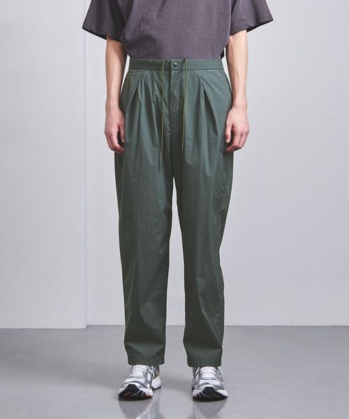 UNITED ARROWS ギャバジン 2プリーツ ハーフギャザー パンツ UNITED ARROWS スラックス ギャバジン 2プリーツ メンズ