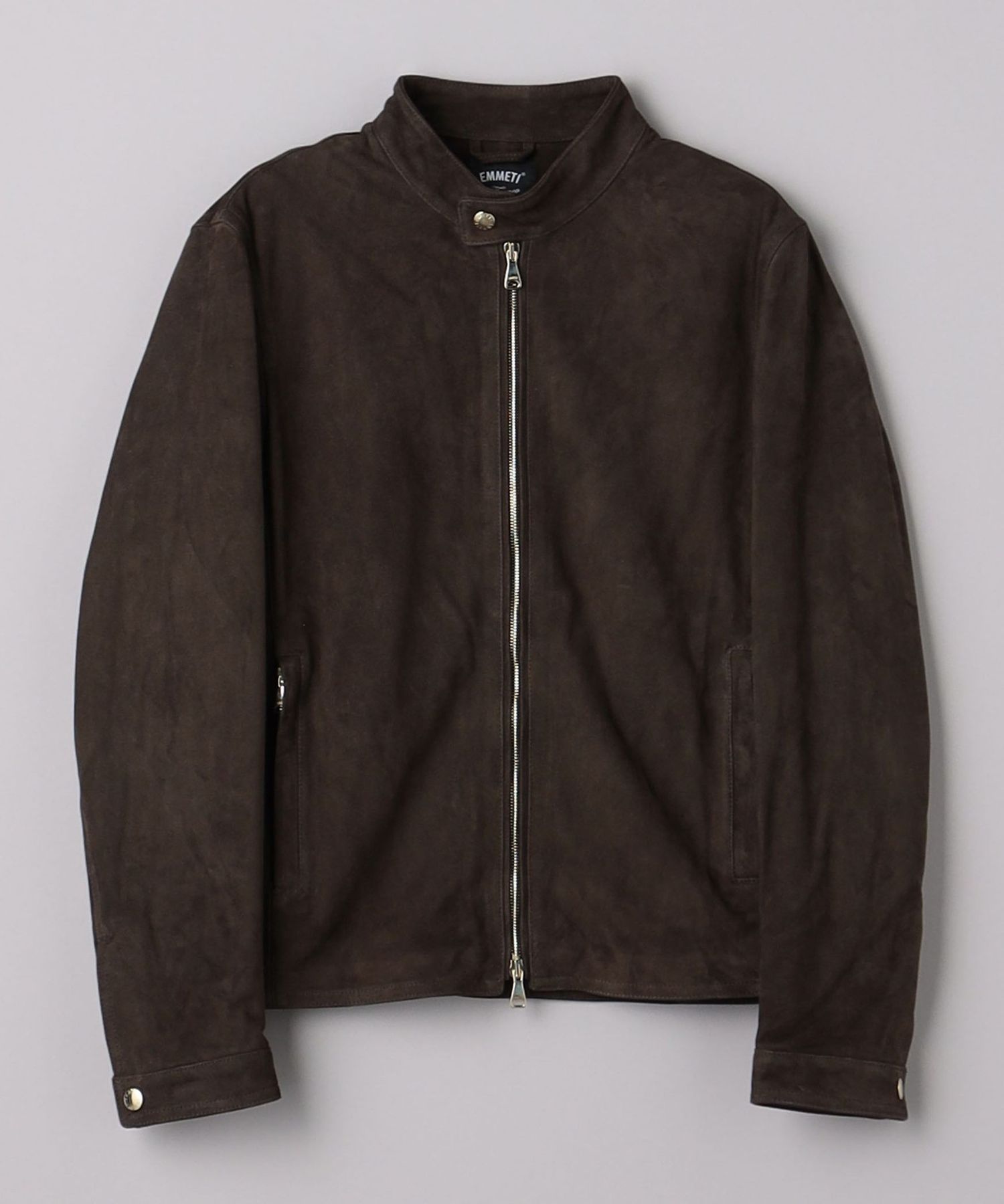 【最終】EMMETI JURI ライダースジャケット ユナイテッドアローズ別注 別注】＜EMMETI＞ JURI ブルーグレー ライダースジャケット