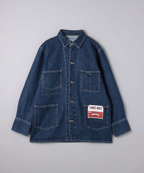 【別注】＜CONES BOSS＞ ストーンウォッシュ デニム カバーオール　L 別注】＜CONES BOSS＞ ストーンウォッシュ デニム カバーオール