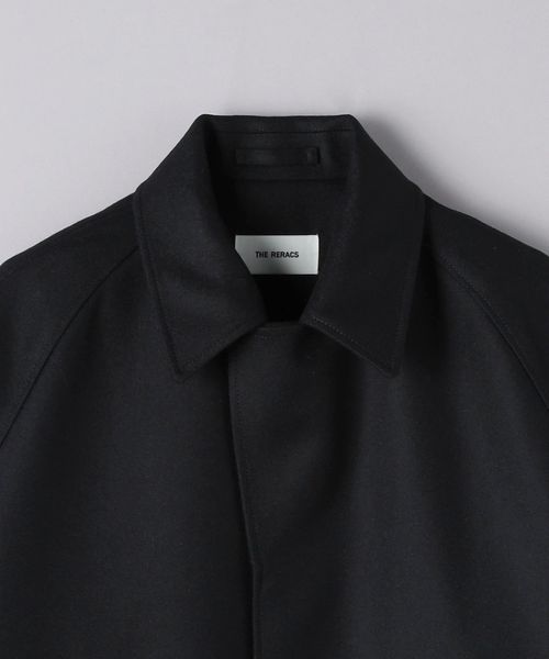 ★THE RERACS★ウールお素材★モッズコート★ピンバッチ付き★ブラック THE RERACS(ザ・リラクス)｜【MEN】ビッグモッズコート/ブラック