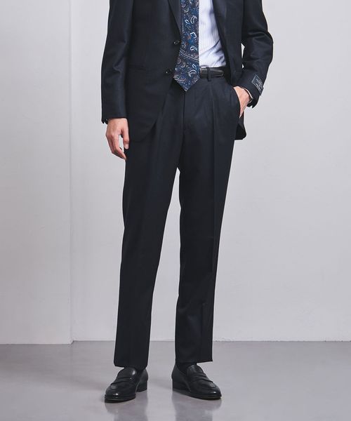 CANONICO フランネル 3ボタンシングル スーツ MC―MODEL ―はっ水―
