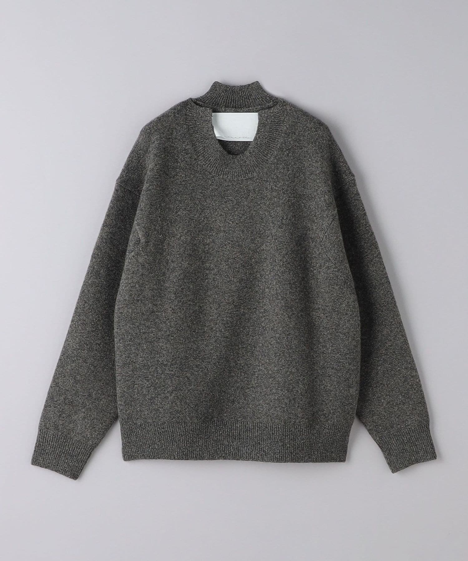 nonnotte＞ Slit Crew Neck Pullover/スリット クルーネック