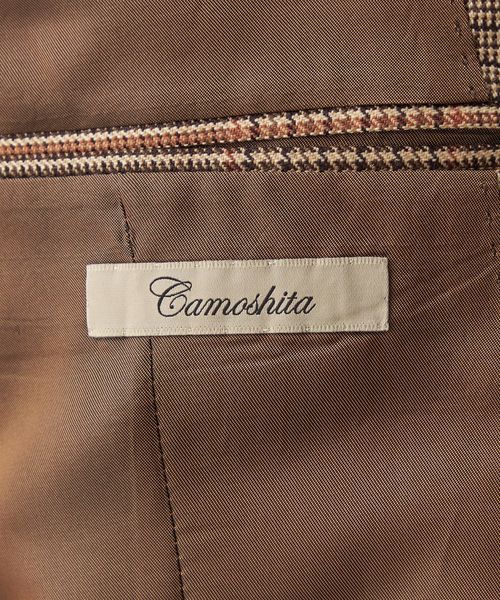 Camoshita＞ チェック シングル 2ボタン ジャケット