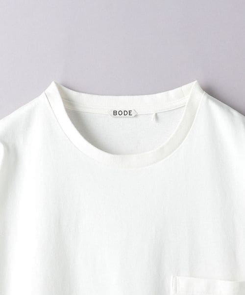 【Bode】 EmbroideredフープコットンTシャツ BODE＞ Embroidered Hoop Tee/Tシャツ
