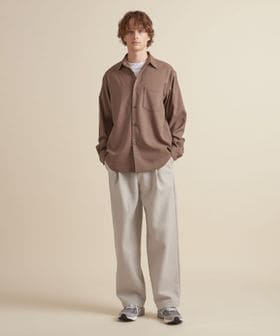 UNITED ARROWS/フリースメルトン 1プリーツ ワイドパンツ ーセットアップ対応ー/その他パンツ