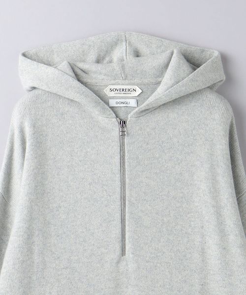 別注＜DONGLI × SOVEREIGN＞ カシミヤ ハーフジップ フーディ 1100024S0119_m1_a016.jpg