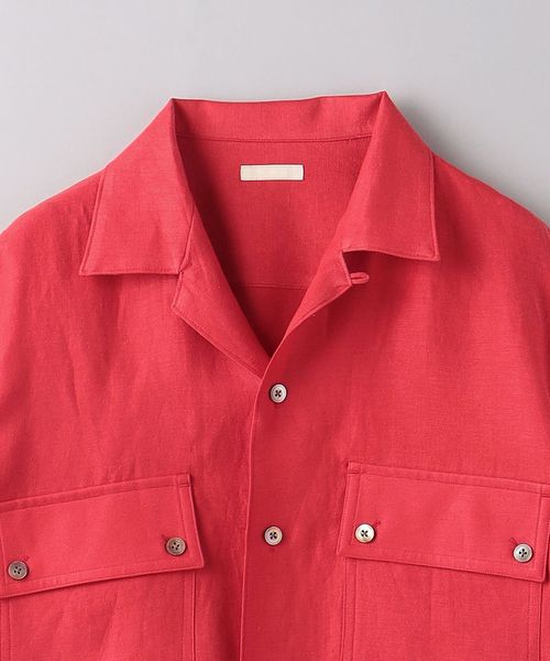 ULTERIOR アルテリアTWILL OPEN COLLAR SHIRT ULTERIOR＞ OPEN COLLAR SHIRT/オープンカラー シャツ