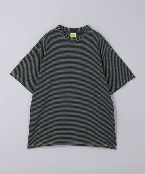 Yonetomi NEW BASIC＞ GARMENT DYED BORDER T―SHIRT/ガーメント