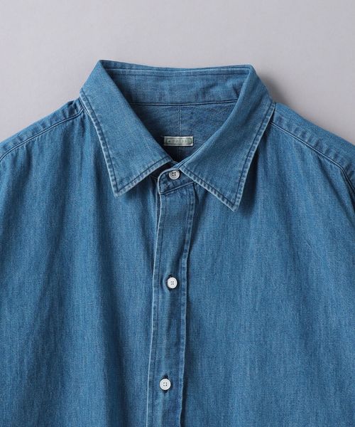 A.PRESSE＞ Washed Denim Shirt/ウォッシュド デニムシャツ
