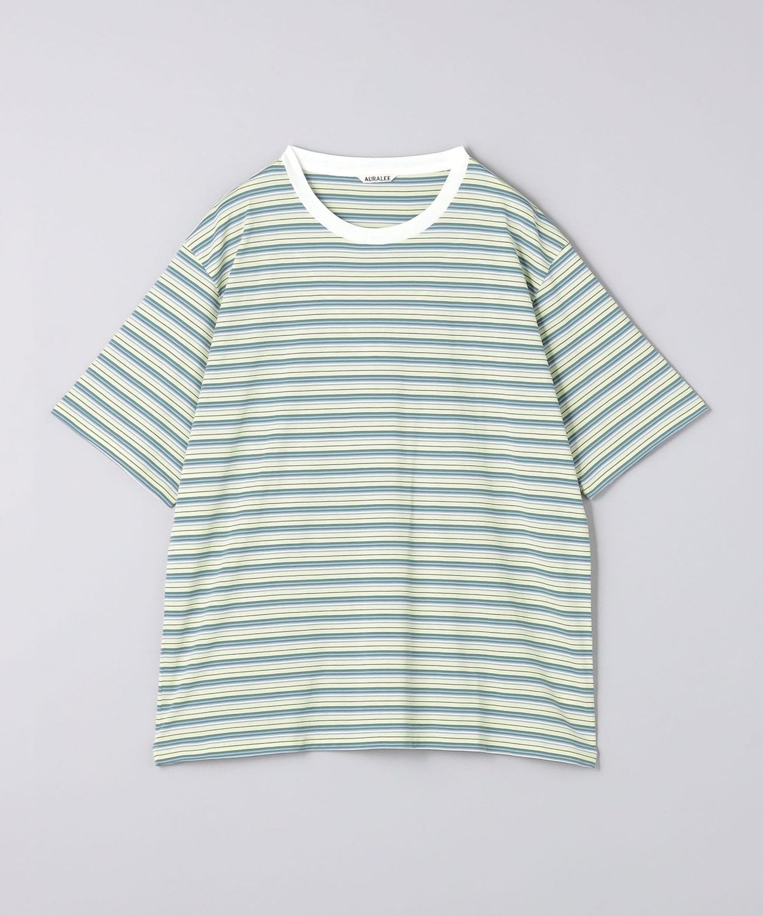 ★AURALEE★ハード ツイスト コットン ボーダー 半袖 Tシャツ AURALEE＞ HARD TWIST COTTON BORDER TEE/ハードツイスト