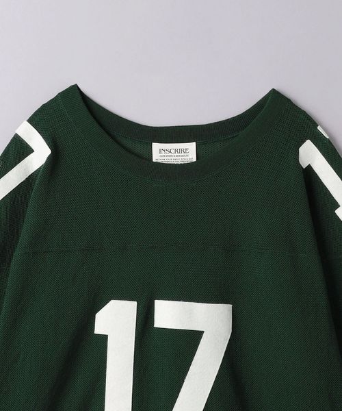 INSCRIRE＞ Mesh Football Tee/メッシュ フットボール Tシャツ