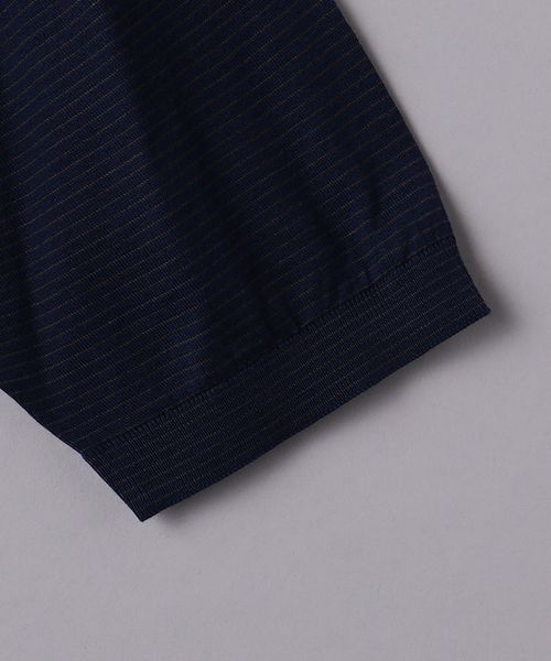 【かげやん】＜ジョンスメドレー＞ ボーダー モックネック ショートスリーブ かげやん様専用】＜ジョンスメドレー＞ ボーダー モックネック
