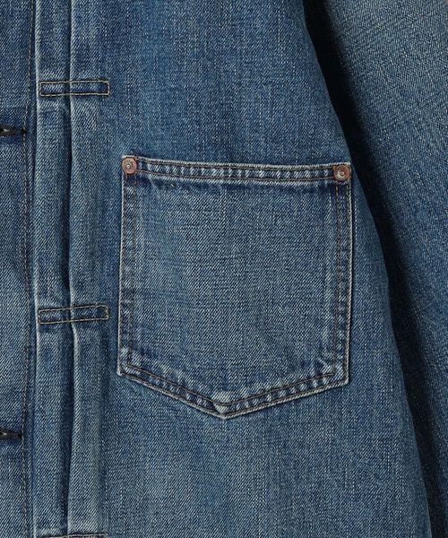 別注】＜HYKE＞ TYPE1/ユーズドウォッシュ デニムジャケット