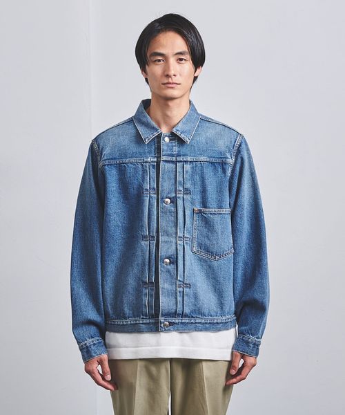 HYKE UNITED ARROWS別注TYPE1 デニムジャケット　サイズ2 別注】＜HYKE＞ TYPE1/ユーズドウォッシュ デニムジャケット
