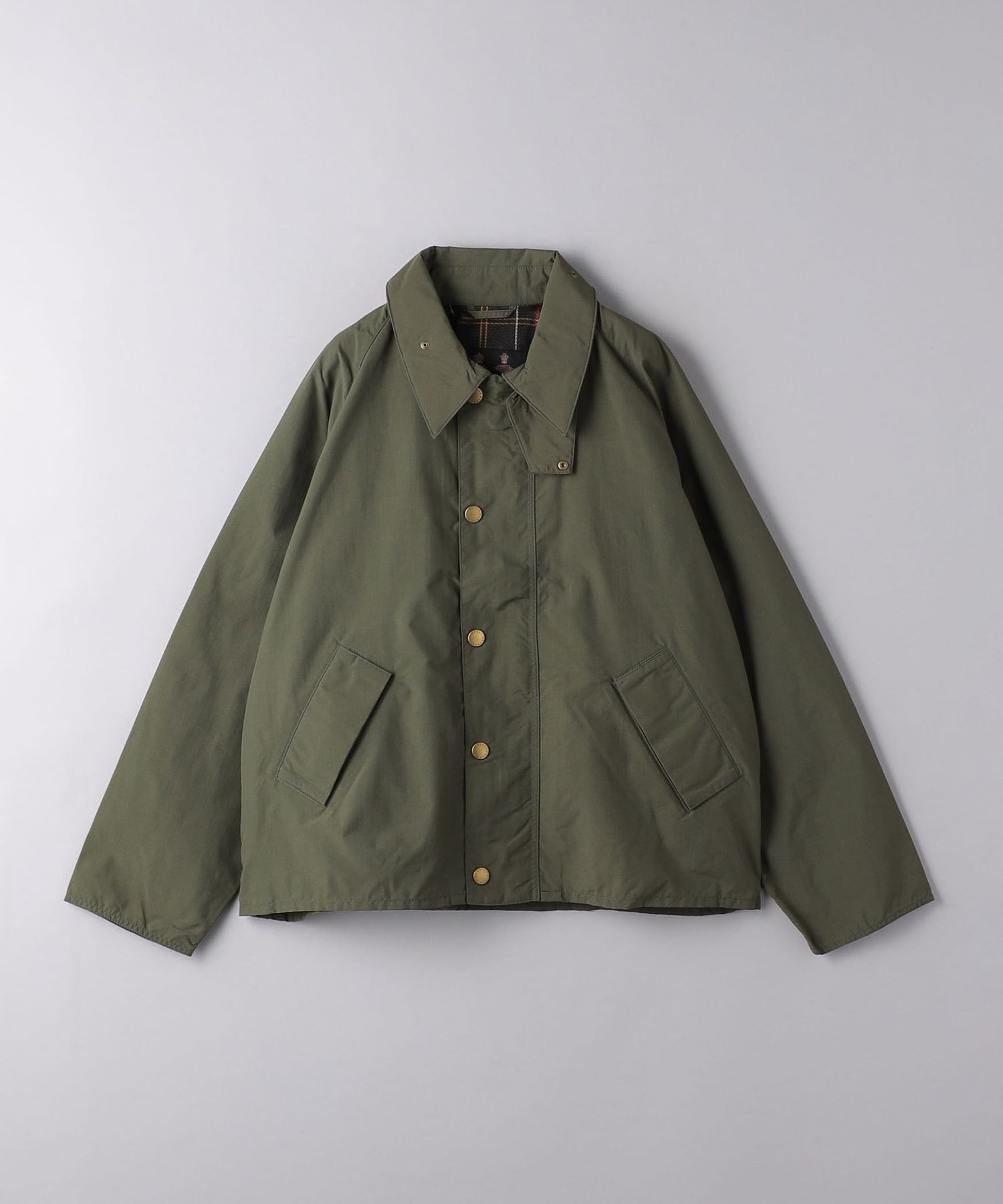 ＜Barbour＞ TRANSPORT/トランスポート/ショートレングスブルゾン TRANSPORT / トランスポート】ピーチスキン コットン ショート