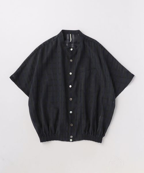 トップス m's braque KITE SHIRT m's braque 【SALE!】 (エムズ ブラック) KITE SHIRT [NAVY