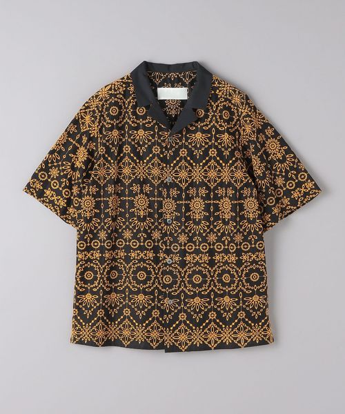 別注】＜Yonetomi for Camoshita＞ シルク オープンカラーシャツ 