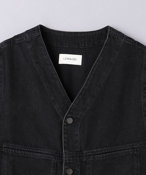 LEMAIRE> 4 POCKET GILET DENIM/4ポケット デニム ジレ LEMAIRE> 4 POCKET GILET DENIM/4ポケット デニム ジレ