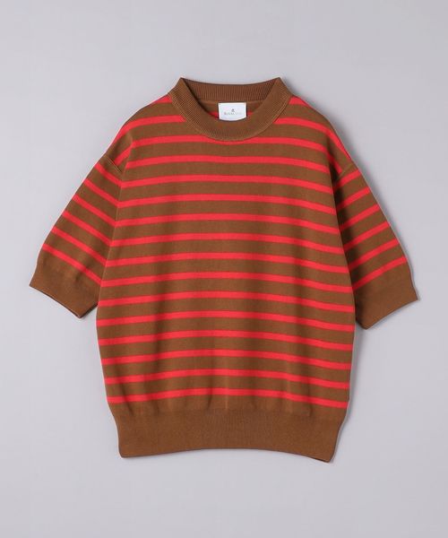 ROYAL MER＞ HUGO/ショートスリーブ ボーダー ニット