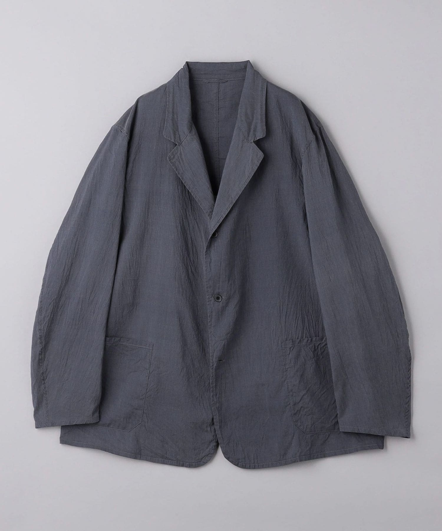 COMOLI＞ COTTON SILK JACKET/コットン シルク ジャケット