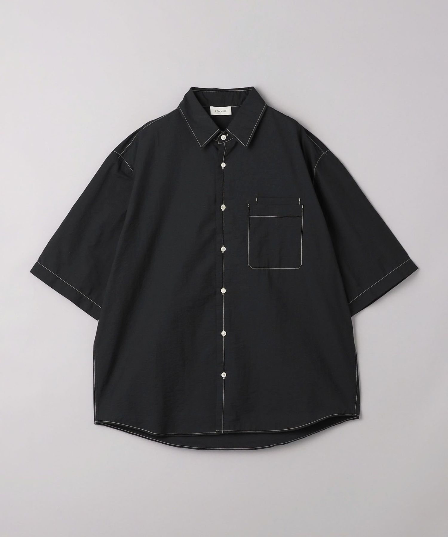 フランス製　CHRISTOPHE LEMAIRE クリストフルメール　シャツ　黒 クリストフルメール CHRISTOPHE LEMAIRE(クリストフルメール) 初期タグ