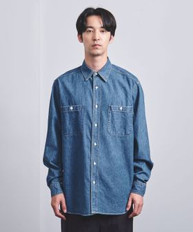 シオタ スビンコットン ダンガリー シャツ「SLOW & 」