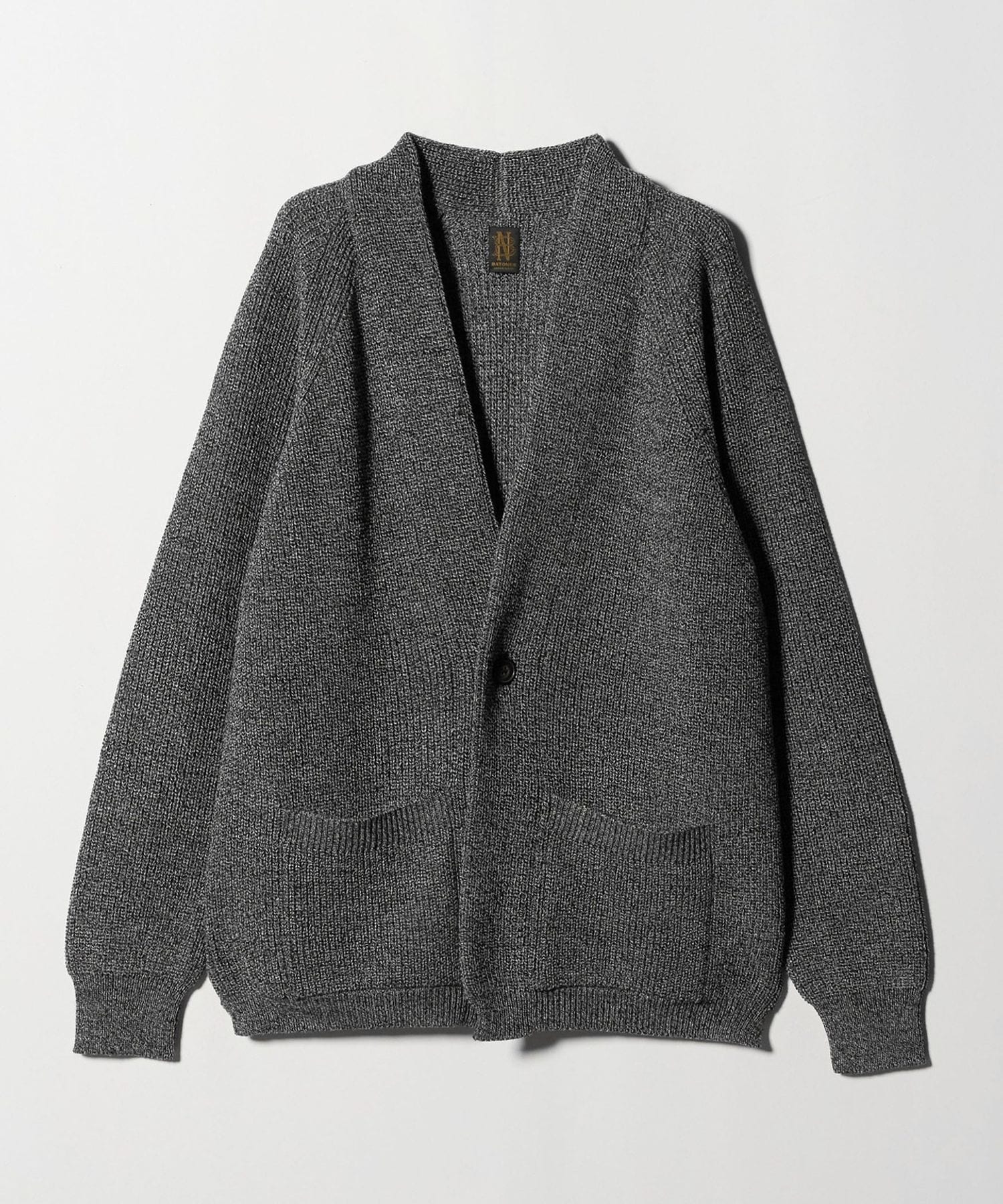 BATONER＞SIGNATURE 1BUTTON CARDIGAN/シグネチャー 1ボタン