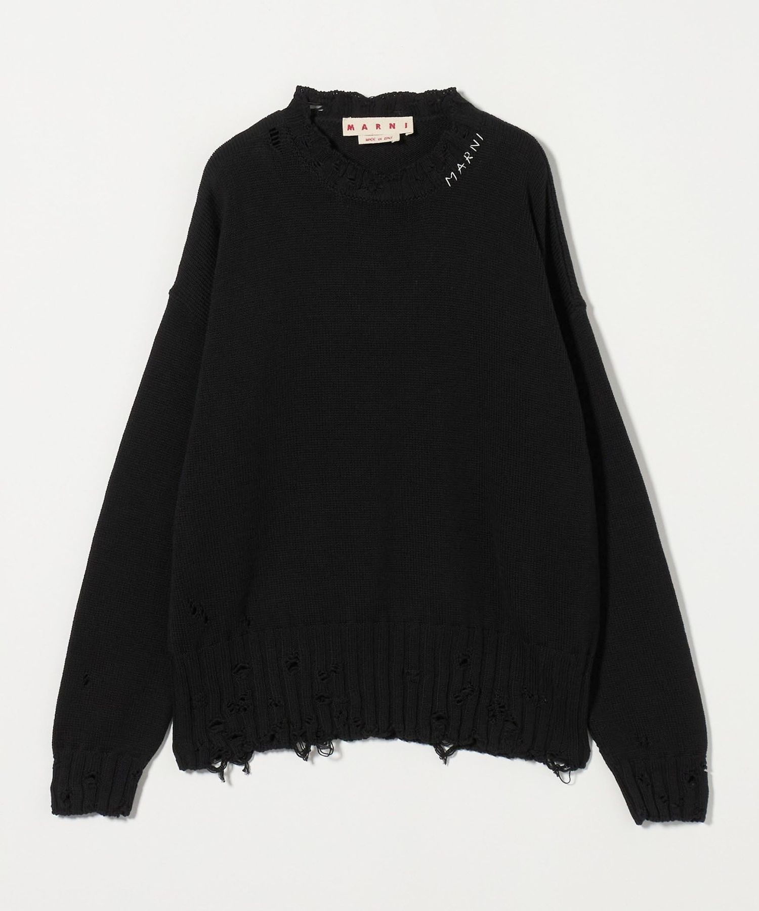 MARNI＞ ツイスト クルーネック ニット